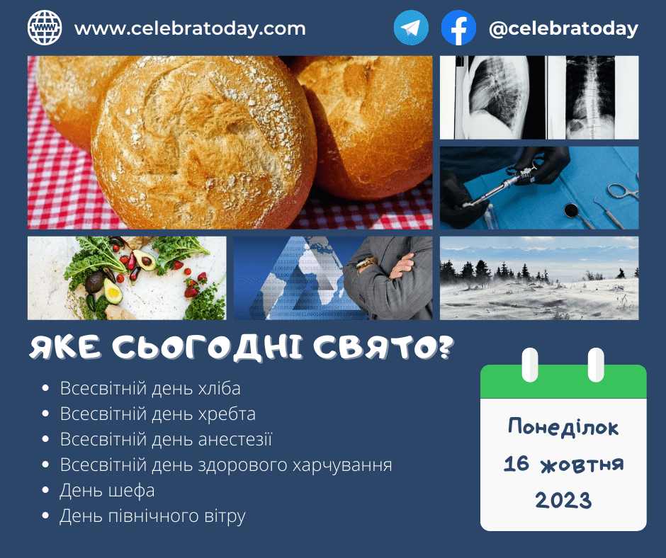 Какой праздник 16 октября? | celebratoday.com