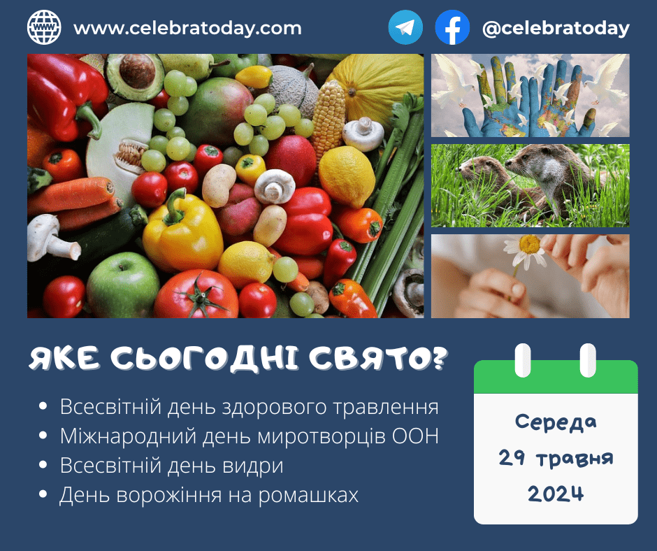 Какой праздник 29 мая? | celebratoday.com